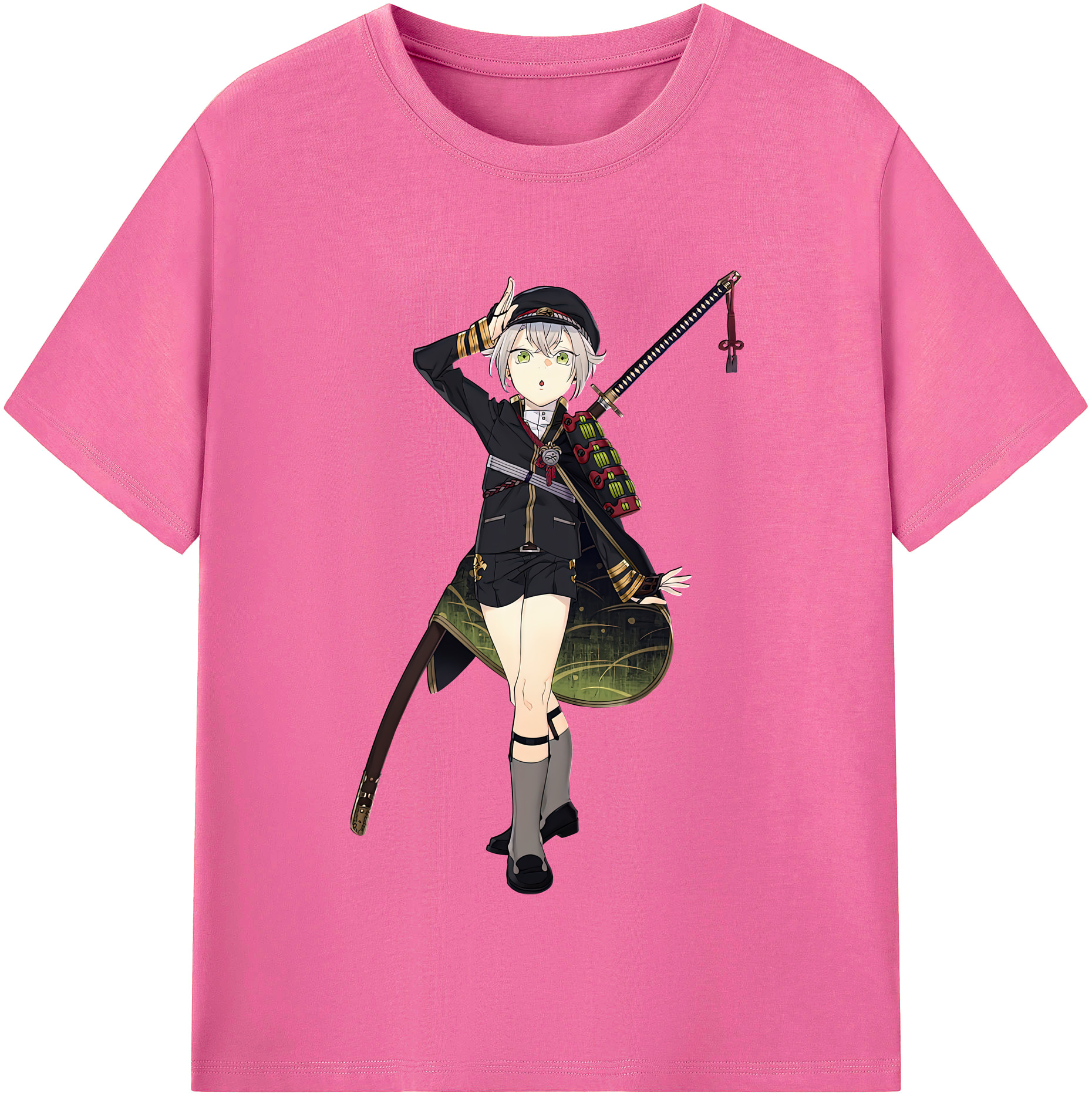 （画像用） 刀剣乱舞 Touken Ranbu レディースカジュアルプリントTシャツ（綿100％）